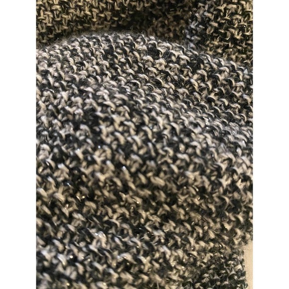 Trouve Women's Black Marled Cardigan Sweater medium - Picture 2 of 5